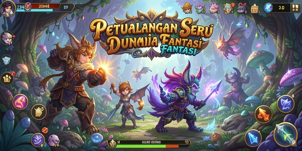 Tangkapan layar menampilkan aksi seru dalam game petualangan.