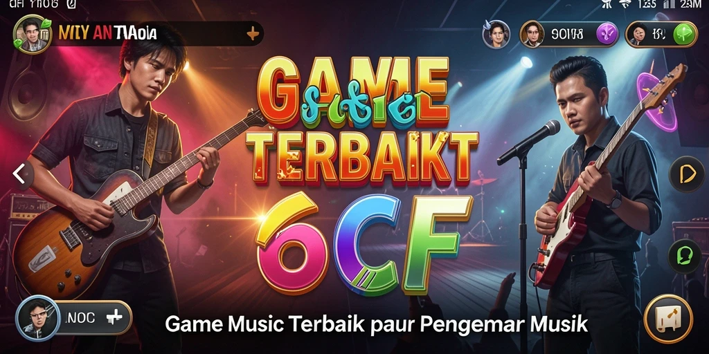 Screenshot gameplay 6CF menampilkan interaksi musik yang menyenangkan.