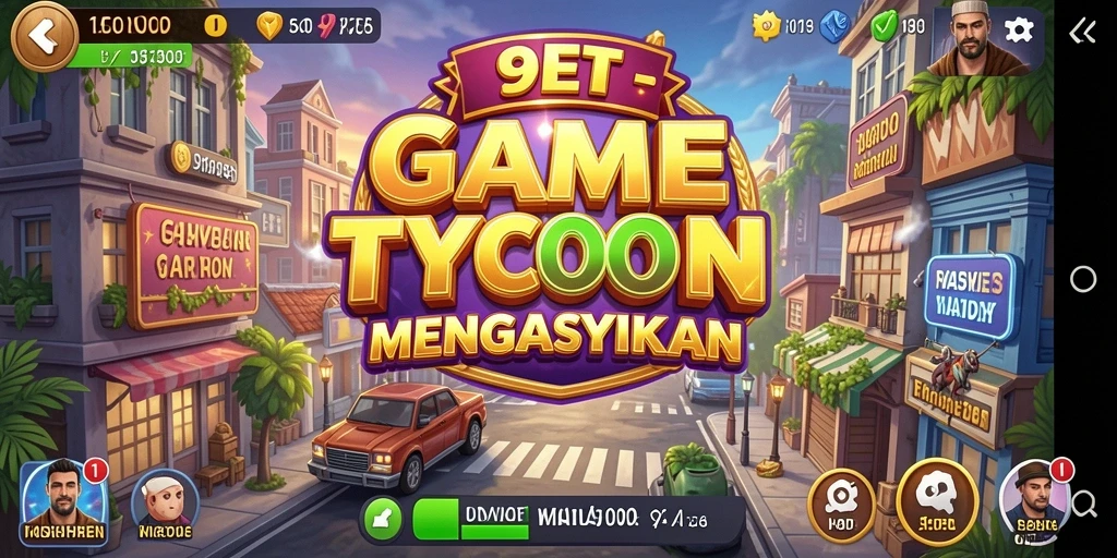 Gameplay Tycoon yang seru dan menantang di 9ET.