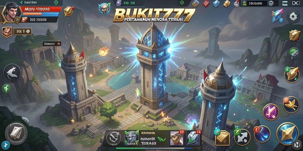 Tampilan gameplay seru BUKIT777 dalam Tower Defense.