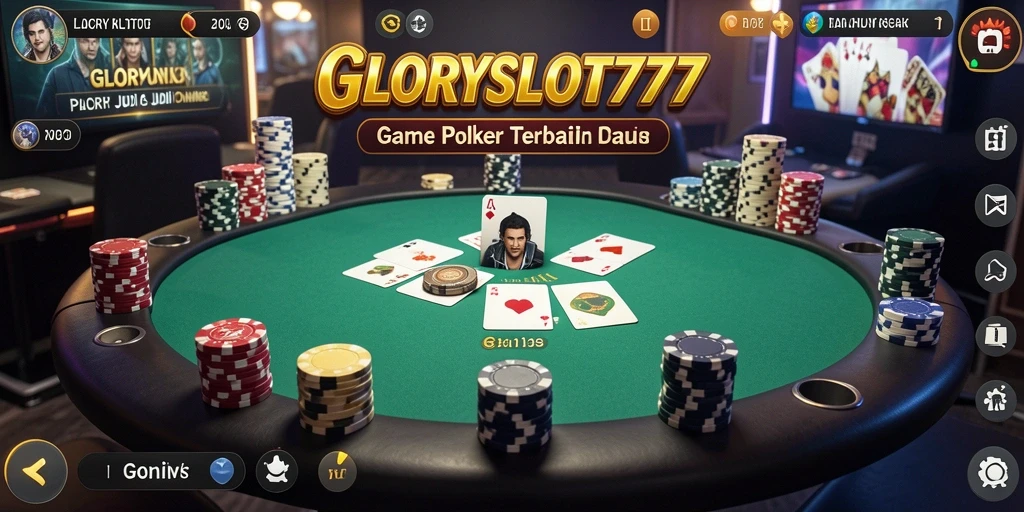 Gameplay seru GLORYSLOT777 menampilkan pengalaman poker yang mendebarkan.