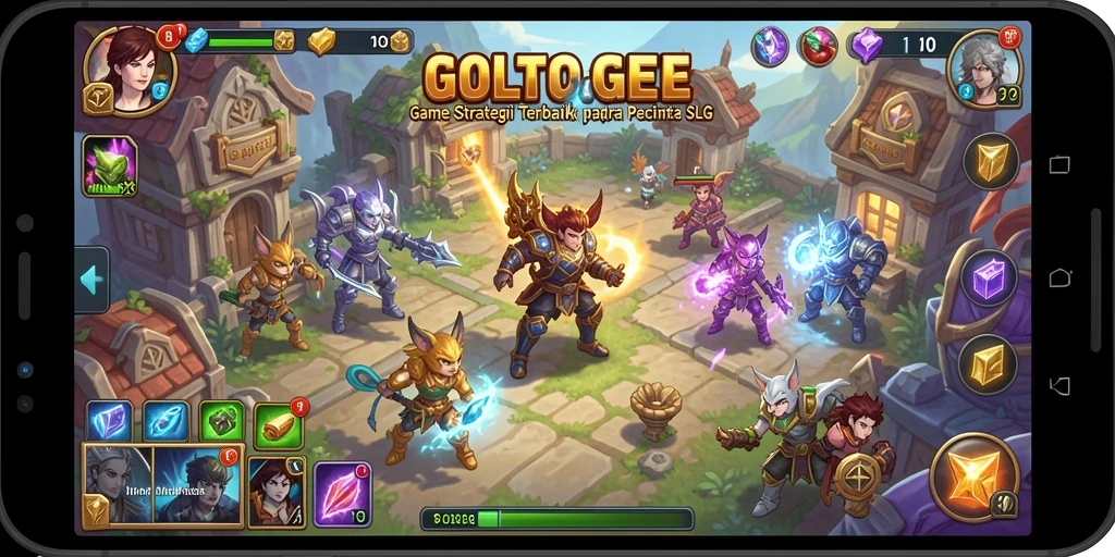 Tampilan gameplay menarik dari GOLTOGEL dengan karakter strategi.