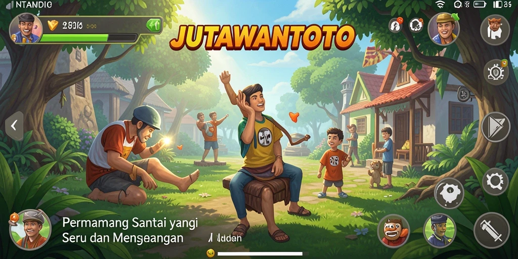 Tampilan gameplay seru saat bermain JUTAWANTOTO.