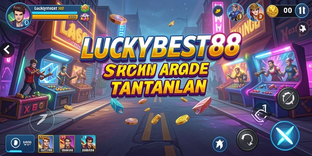 Screenshot dari gameplay Arcade yang menampilkan aksi seru di LUCKYBEST88.