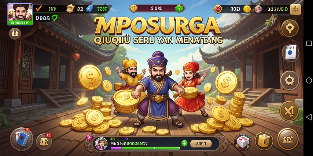 Tampilan gameplay seru dalam MPOSURGA yang menampilkan aksi QiuQiu.