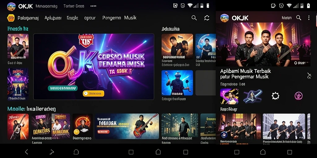 Gameplay seru di OKJK yang mengajak Anda bernyanyi.