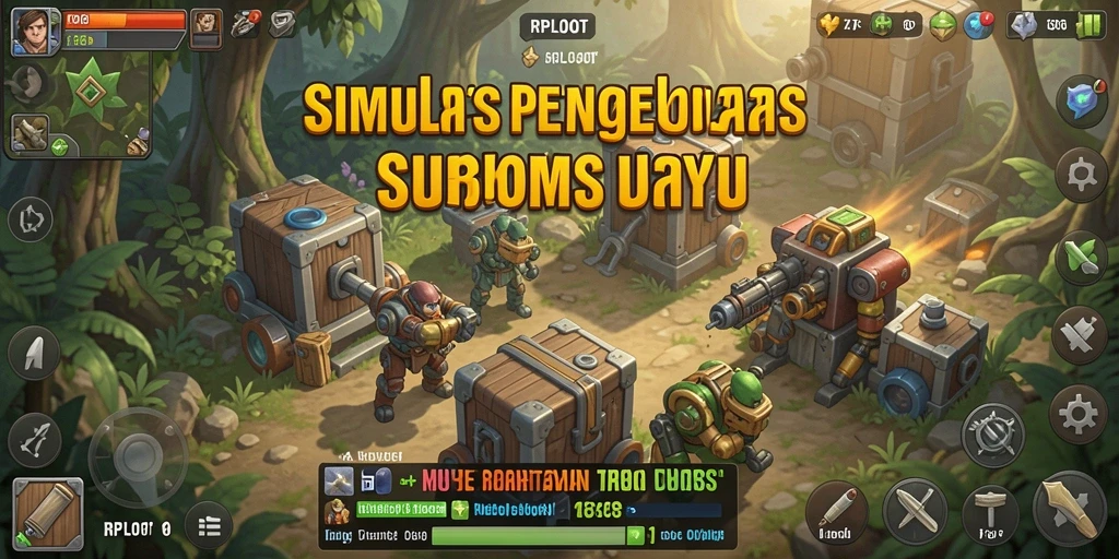 Screenshot utama RPLOOT menampilkan gameplay simulasi yang interaktif dan menarik.