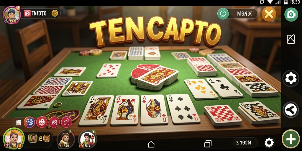 Screenshot utama TENTOTO menampilkan gameplay Gaple yang menarik.