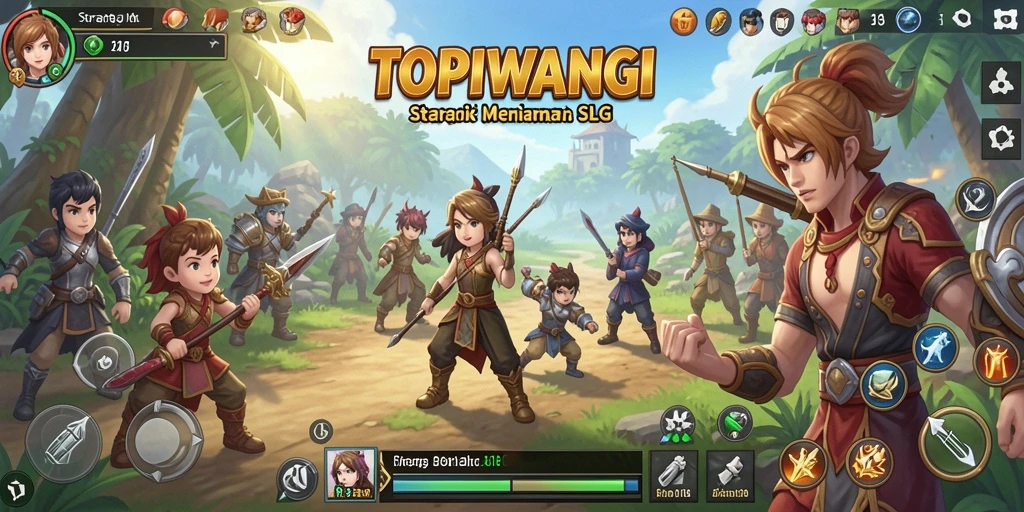 Tampilan gameplay TOPIWANGI yang memikat dan penuh strategi.