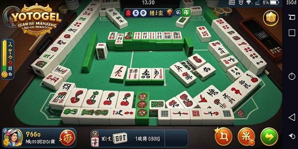 Tampilan gameplay menarik dari YOTOGEL saat memainkan Mahjong.
