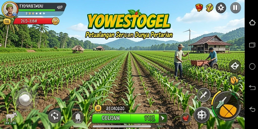 Tampilan menarik gameplay petualangan pertanian di YOWESTOGEL.